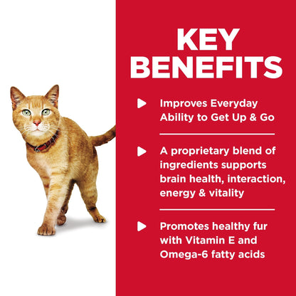 Hill's Science Diet Youthful Vitality Senior Adult 7+ Dry Cat Foodzzz - Woonona Petfoods
