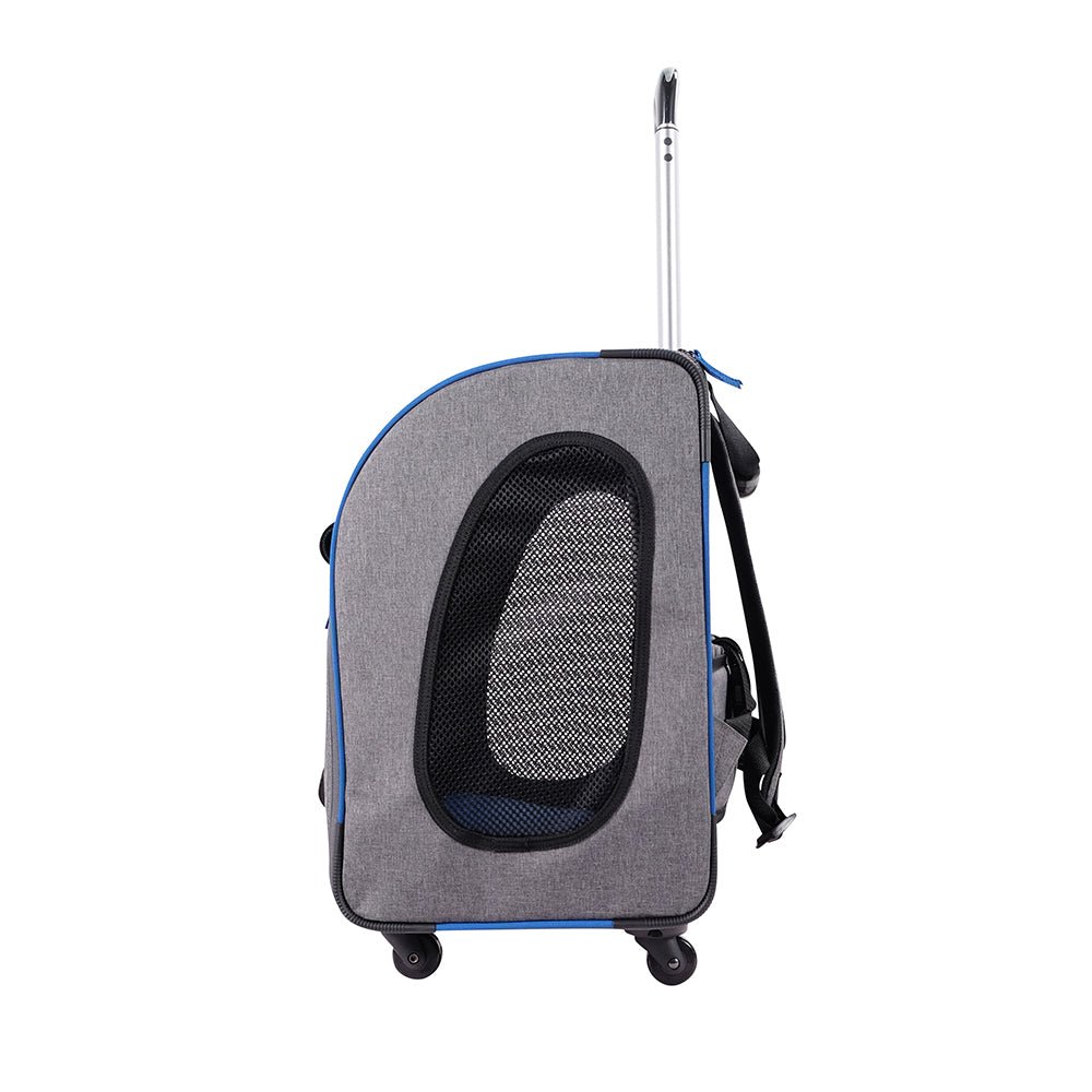 Ibiyaya Backpack /Trolley Carrier Slate/Sapphire - Woonona Petfoods