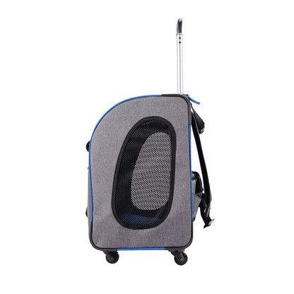 Ibiyaya Backpack /Trolley Carrier Slate/Sapphire - Woonona Petfoods