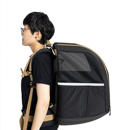 Ibiyaya Champion Backpack/Carrier up to 12kg Jet Black - Woonona Petfoods