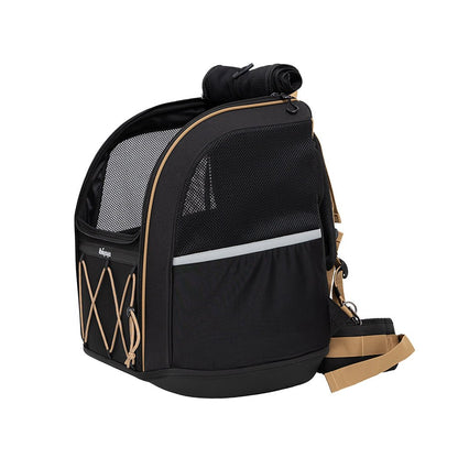 Ibiyaya Champion Backpack/Carrier up to 12kg Jet Black - Woonona Petfoods