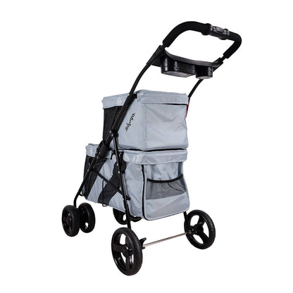 Ibiyaya Double Decker Bus Silver Gray - Woonona Petfoods