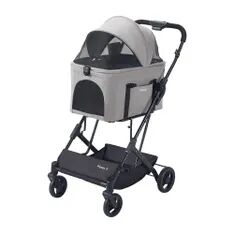 Ibiyaya Travois Tri Fold Pet Travel System Extra Large Grey - Woonona Petfoods