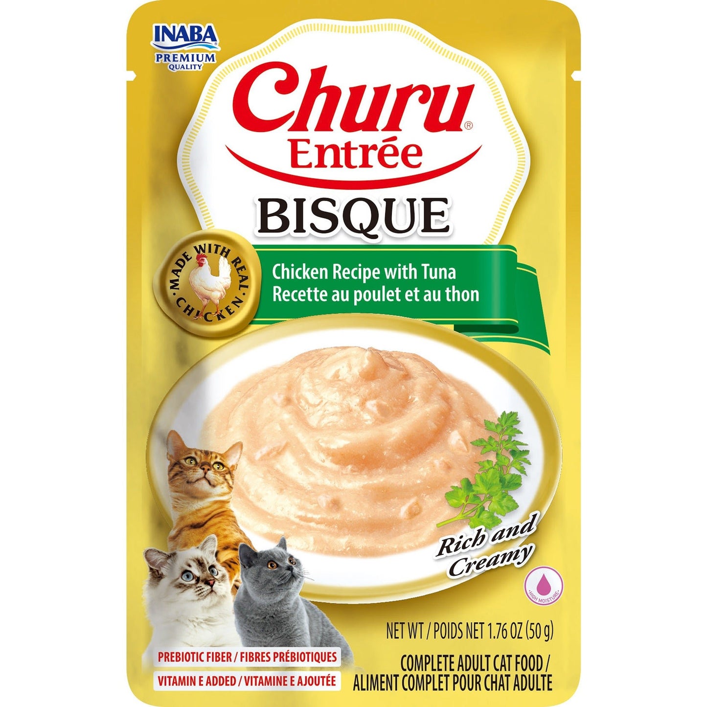 Inaba Churu Entree Bisque Chicken Recipe with Tuna - Woonona Petfoods