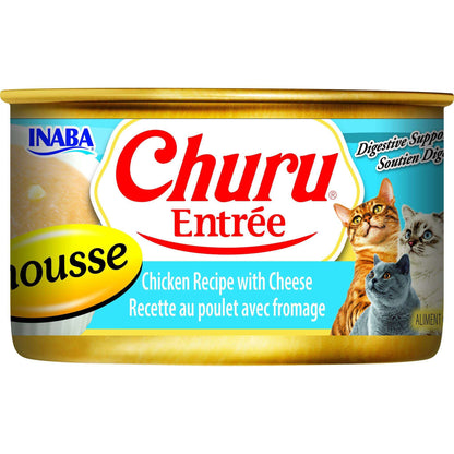 Inaba Churu Entree Mousse Chicken Recipe with Cheese - Woonona Petfoods