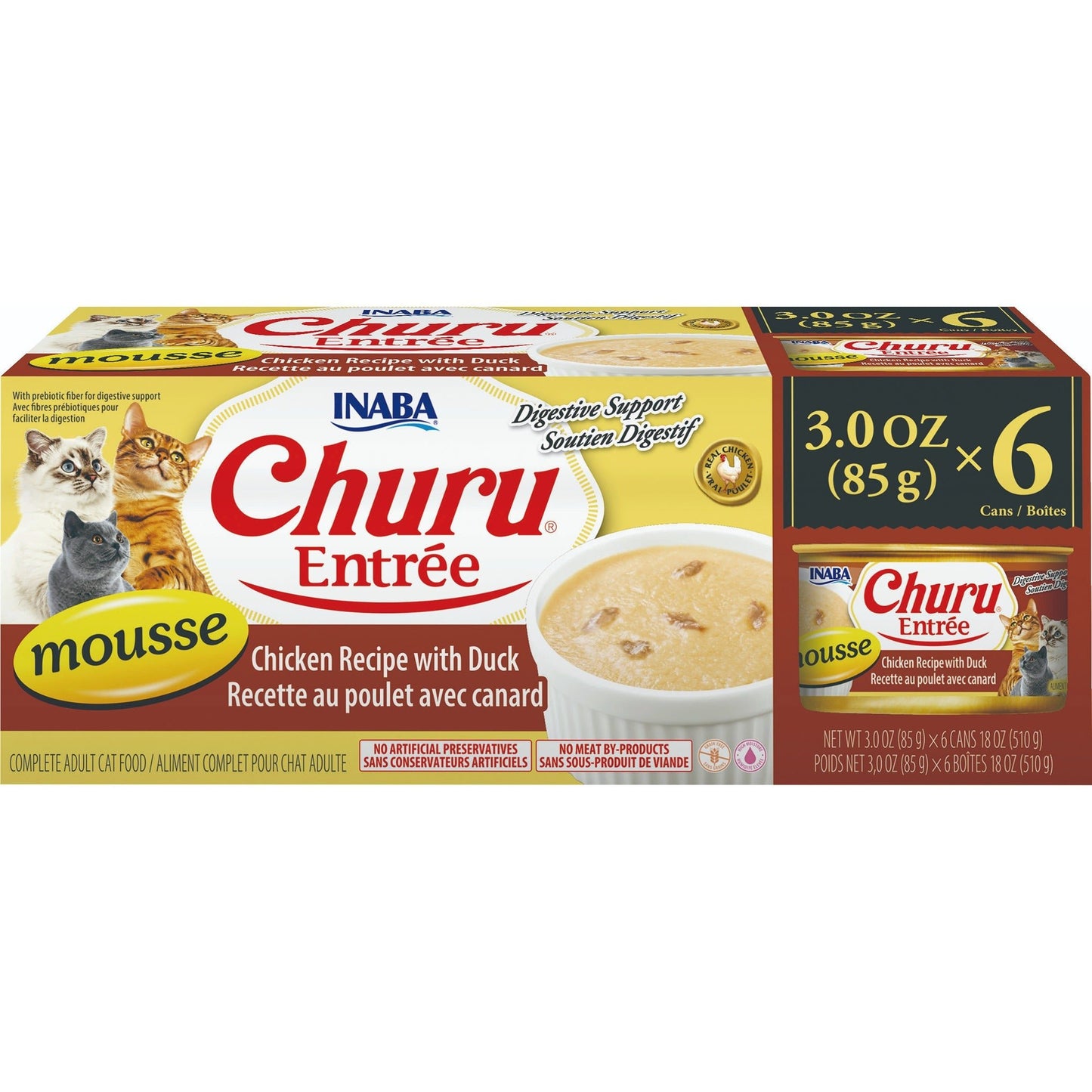 Inaba Churu Entree Mousse Chicken Recipe with Duck - Woonona Petfoods