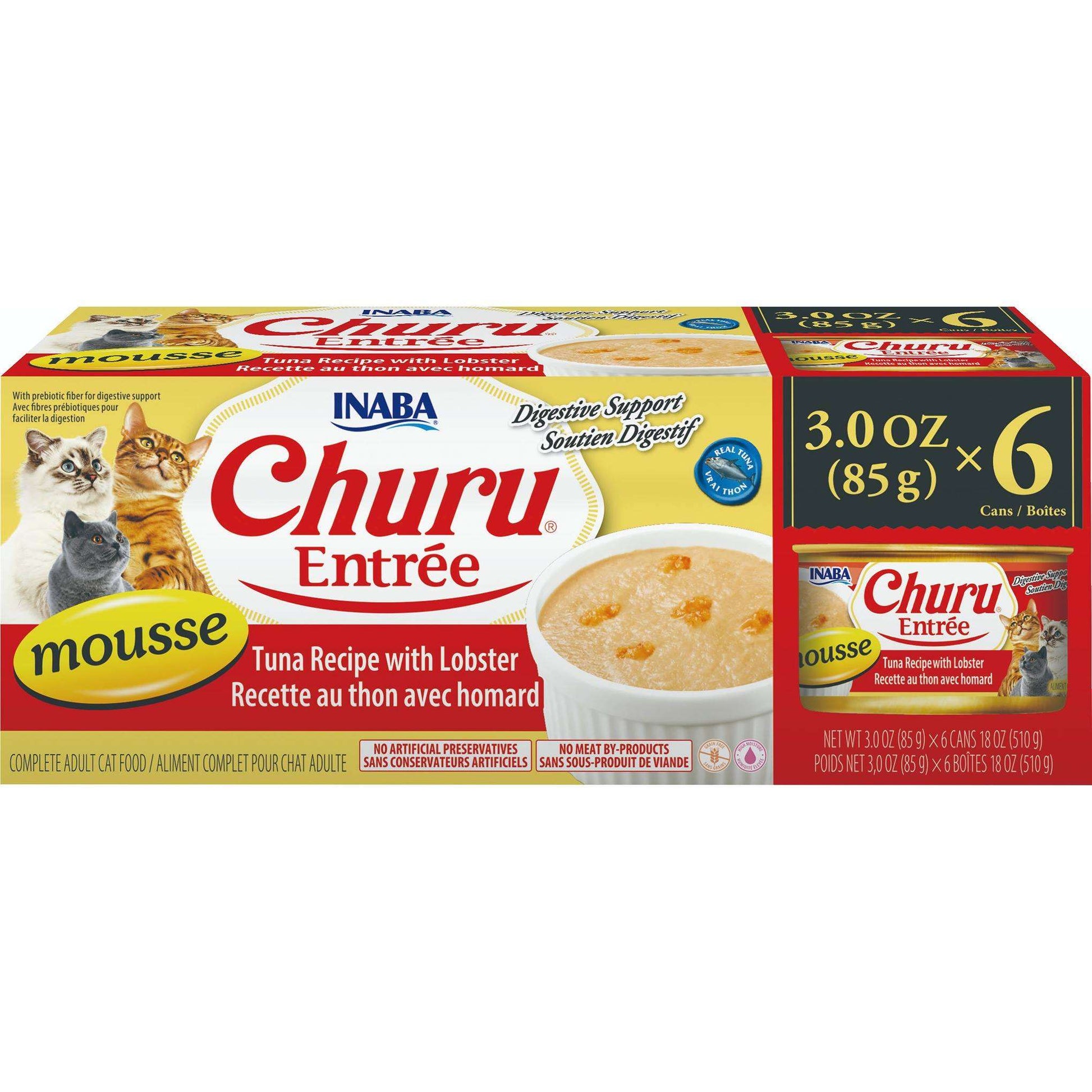 Inaba Churu Entree Mousse Tuna Recipe with Lobster - Woonona Petfoods