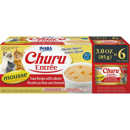 Inaba Churu Entree Mousse Tuna Recipe with Lobster - Woonona Petfoods