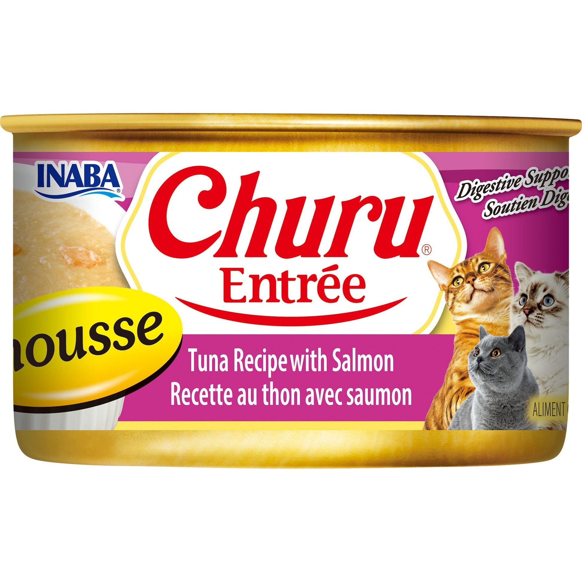 Inaba Churu Entree Mousse Tuna Recipe with Salmon - Woonona Petfoods