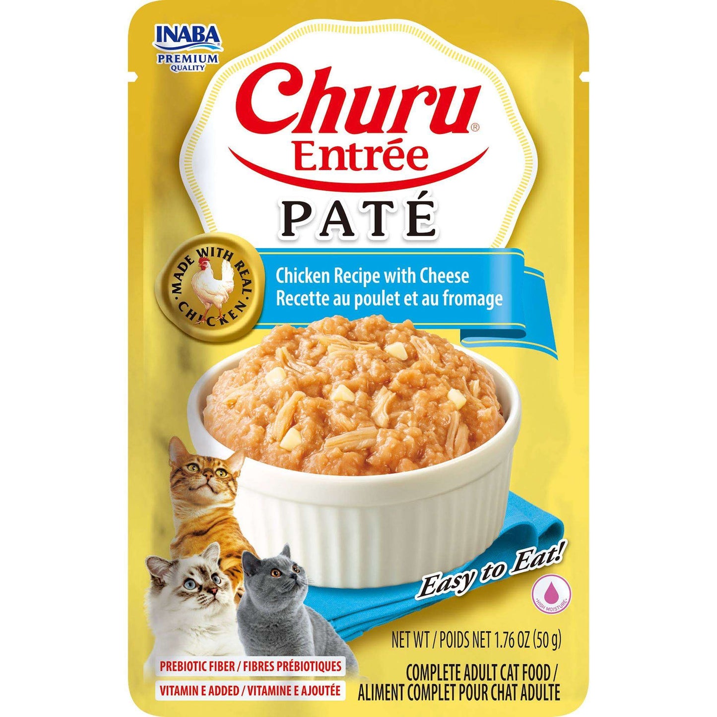 Inaba Churu Entree Pate Chicken Recipe with Cheese - Woonona Petfoods