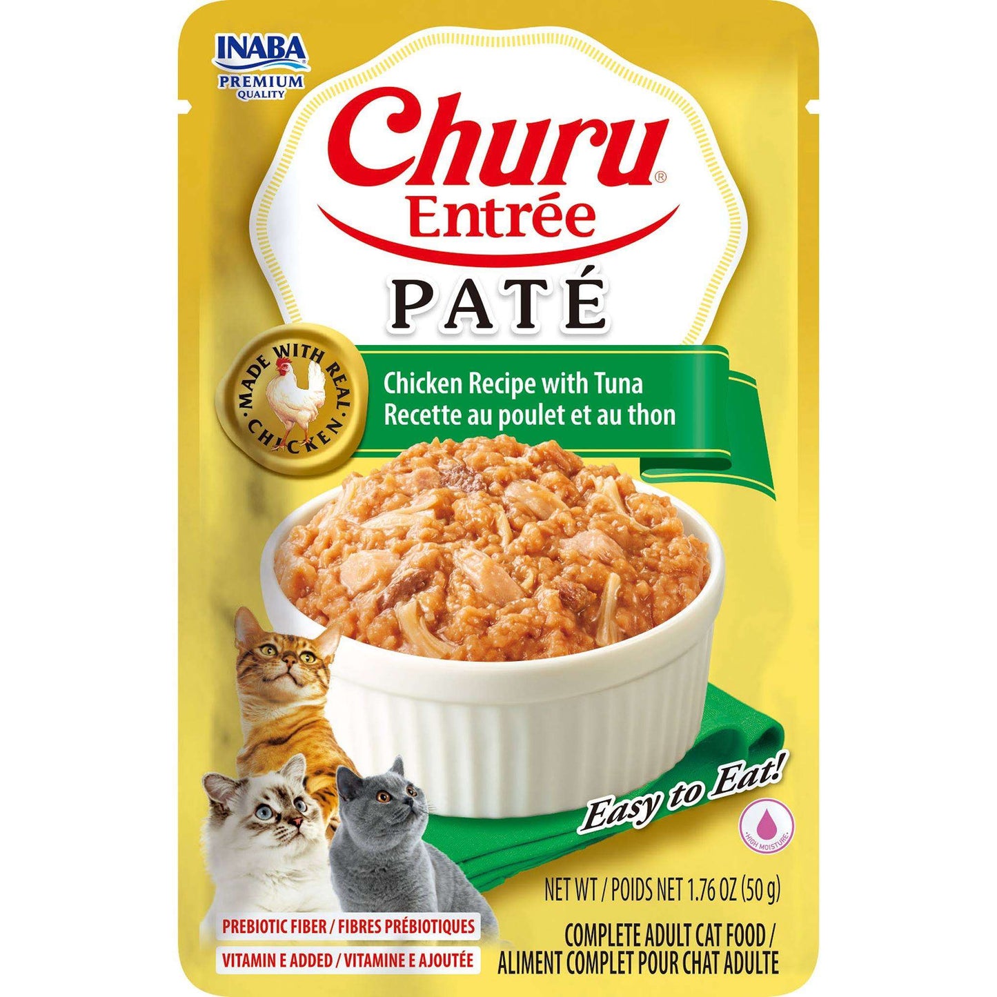Inaba Churu Entree Pate Chicken Recipe with Tuna - Woonona Petfoods
