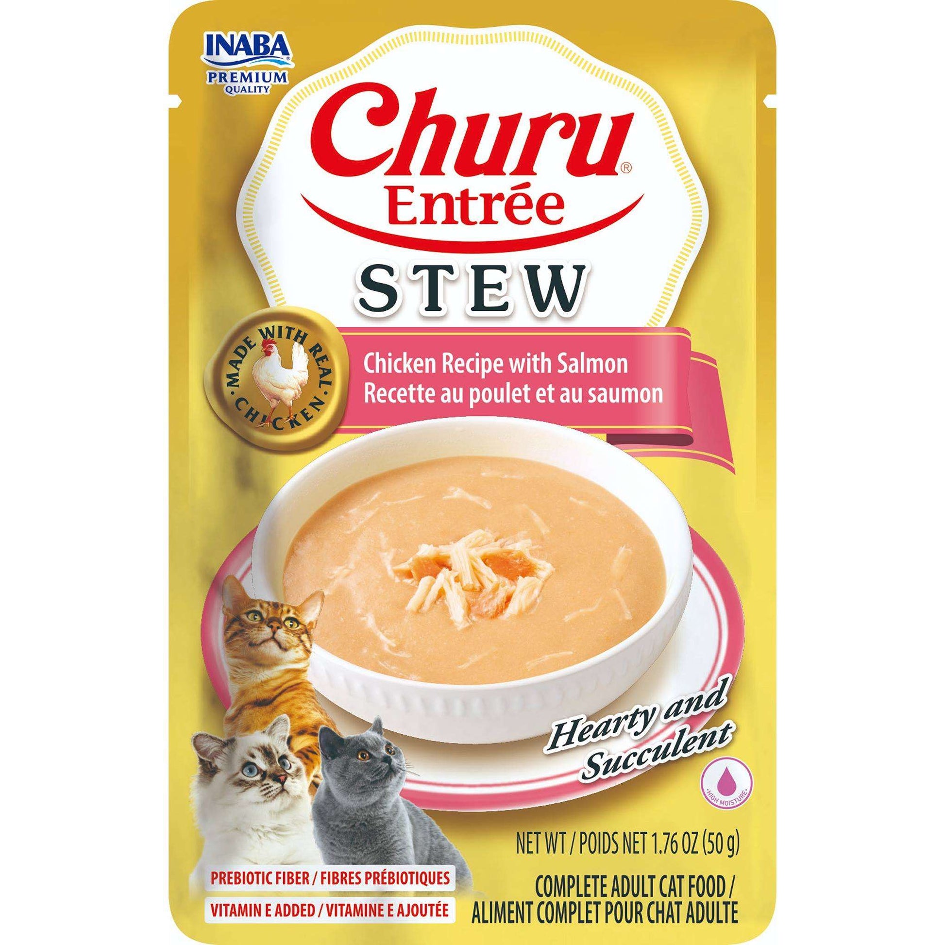 Inaba Churu Entree Stew Chicken Recipe with Salmon - Woonona Petfoods