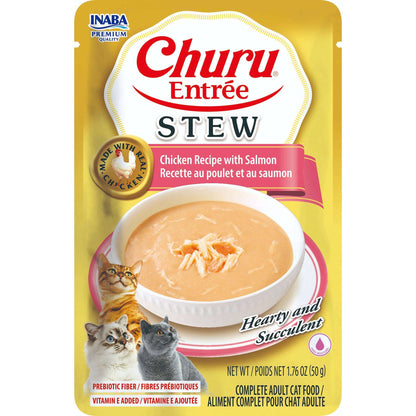 Inaba Churu Entree Stew Chicken Recipe with Salmon - Woonona Petfoods