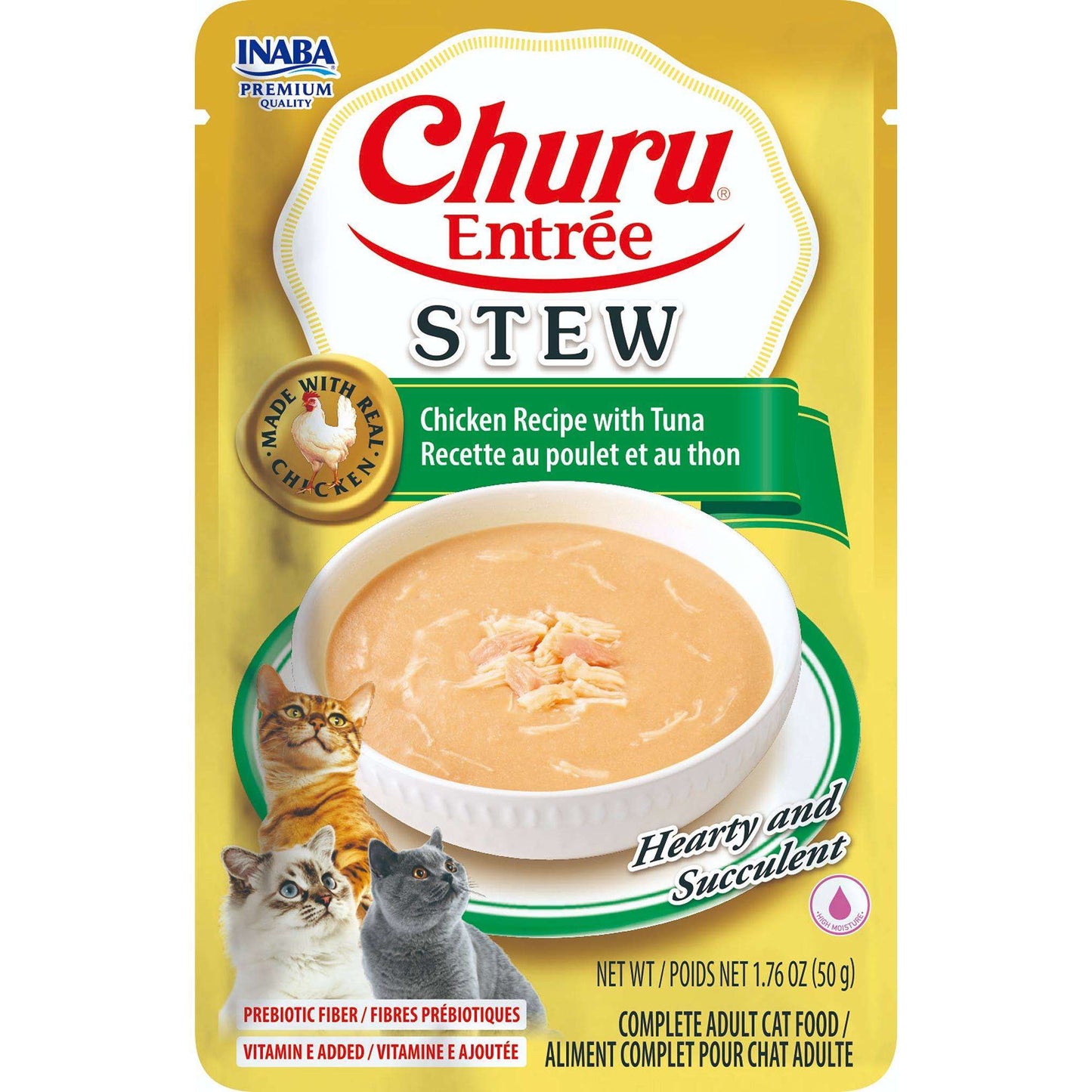 Inaba Churu Entree Stew Chicken Recipe with Tuna - Woonona Petfoods