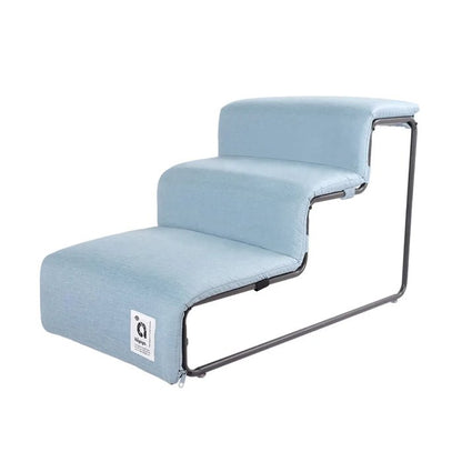Iniyaya Everest Pet Stairs Dusty Blue - Woonona Petfoods