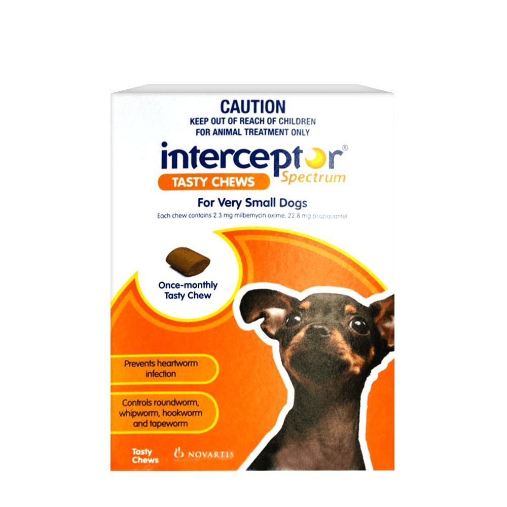 Interceptor Extra Small Dog 0-4kg - Woonona Petfood & Produce