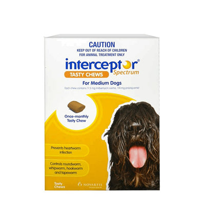 Interceptor Medium Dog 11-22kg - Woonona Petfood & Produce