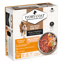 Ivory Coat Grain Free Dog Raw Chicken 12 x 227g Frozen Patties - Woonona Petfoods