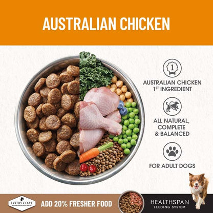 Ivory Coat Grain Free Dry Dog Food Adult Chicken - Woonona Petfoods