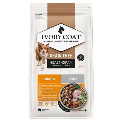 Ivory Coat Grain Free Dry Dog Food Adult Chicken - Woonona Petfoods