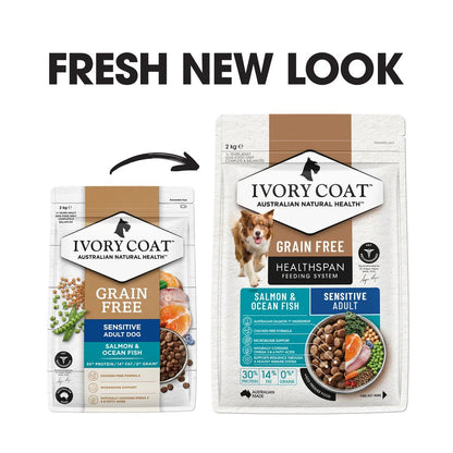 Ivory Coat Grain Free Dry Dog Food Ocean Fish and Salmon - Woonona Petfoods