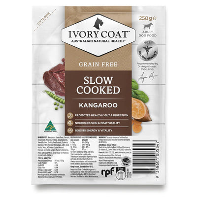 Ivory Coat Grain Free Slow Cooked Kangaroo 250g