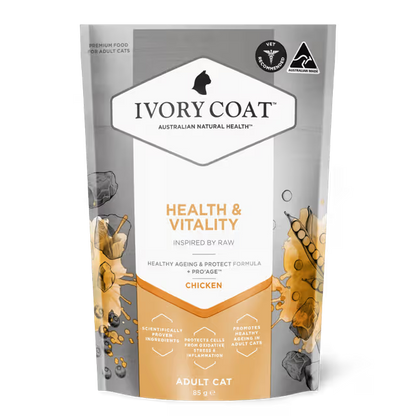 Ivory Coat Raw Health Wet Cat Food Chicken Health and Vitality