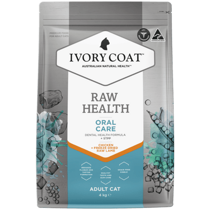 Ivory Coat Raw Health Dry Cat Food Adult Chicken Oral - Woonona Petfood & Produce