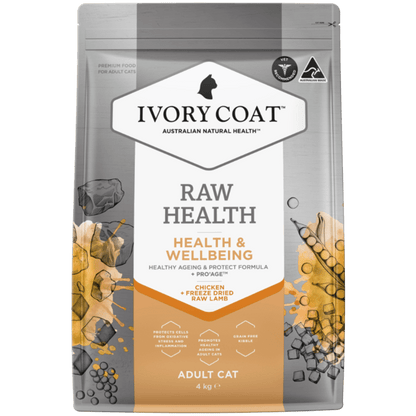 Ivory Coat Raw Health Dry Cat Food Adult Chicken Vitality - Woonona Petfood & Produce