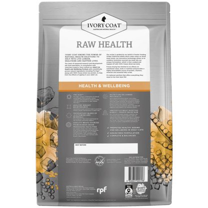 Ivory Coat Raw Health Dry Cat Food Adult Chicken Vitality - Woonona Petfood & Produce