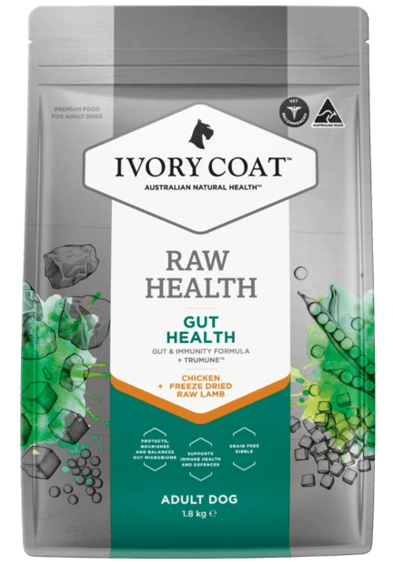 Ivory Coat Raw Health Dry Dog Food Adult Chicken Gut Health - Woonona Petfood & Produce