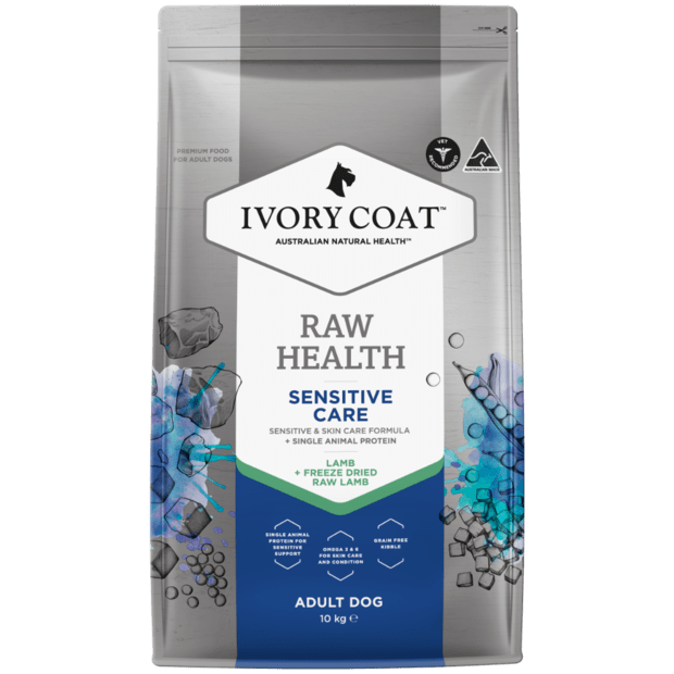 Ivory Coat Raw Health Dry Dog Food Adult Lamb Sensitive - Woonona Petfood & Produce