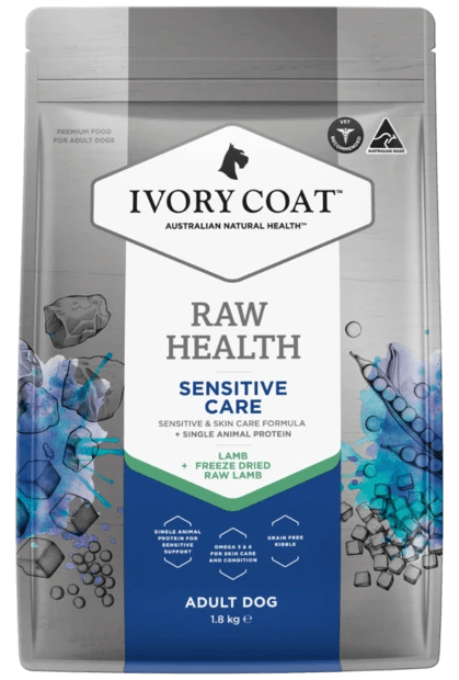 Ivory Coat Raw Health Dry Dog Food Adult Lamb Sensitive - Woonona Petfood & Produce