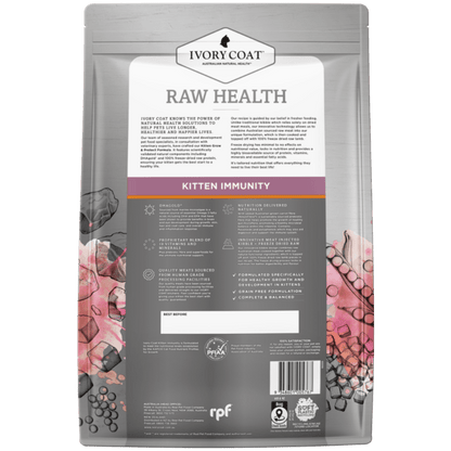 Ivory Coat Raw Health Dry Kitten Food Chicken - Woonona Petfood & Produce