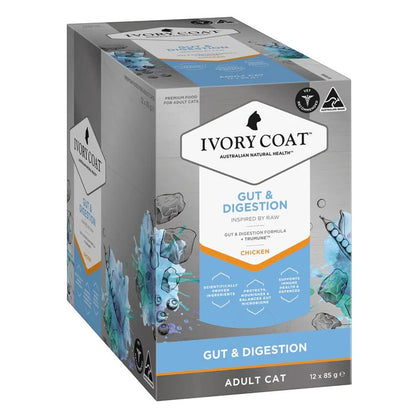 Ivory Coat Raw Health Wet Cat Food Chicken Gut and Digestion - Woonona Petfood & Produce