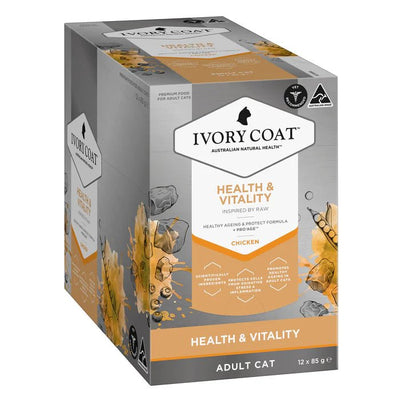 Ivory Coat Raw Health Wet Cat Food Chicken Health and Vitality - Woonona Petfood & Produce