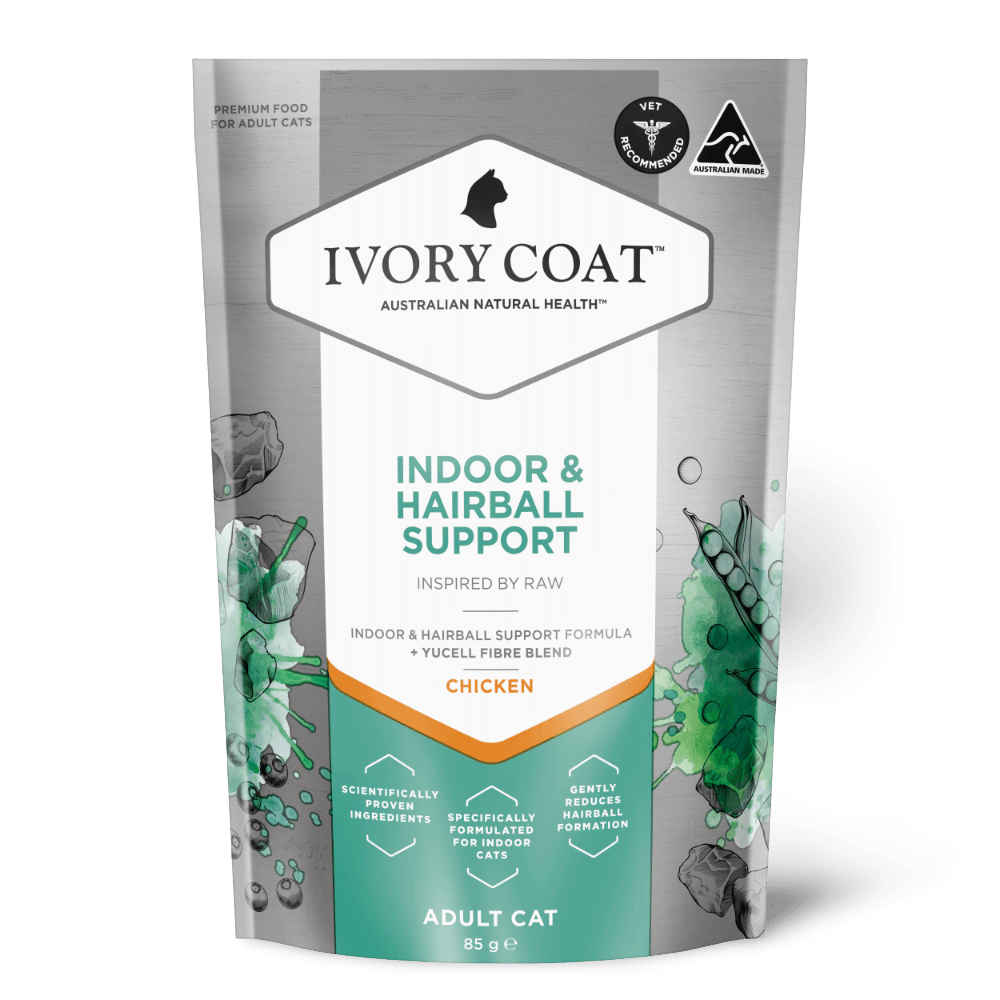 Ivory Coat Raw Health Wet Cat Food Chicken Indoor and Hairball Support - Woonona Petfoods
