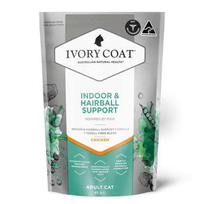 Ivory Coat Raw Health Wet Cat Food Chicken Indoor and Hairball Support - Woonona Petfoods