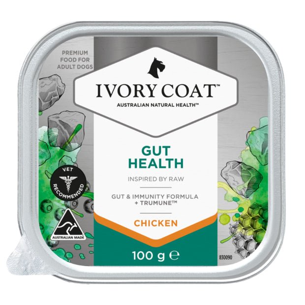 Ivory Coat Raw Health Wet Dog Food Gut Health Chicken 100g - Woonona Petfood & Produce