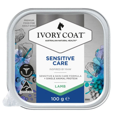 Ivory Coat Raw Health Wet Dog Food Sensitive Care Lamb 100g - Woonona Petfood & Produce