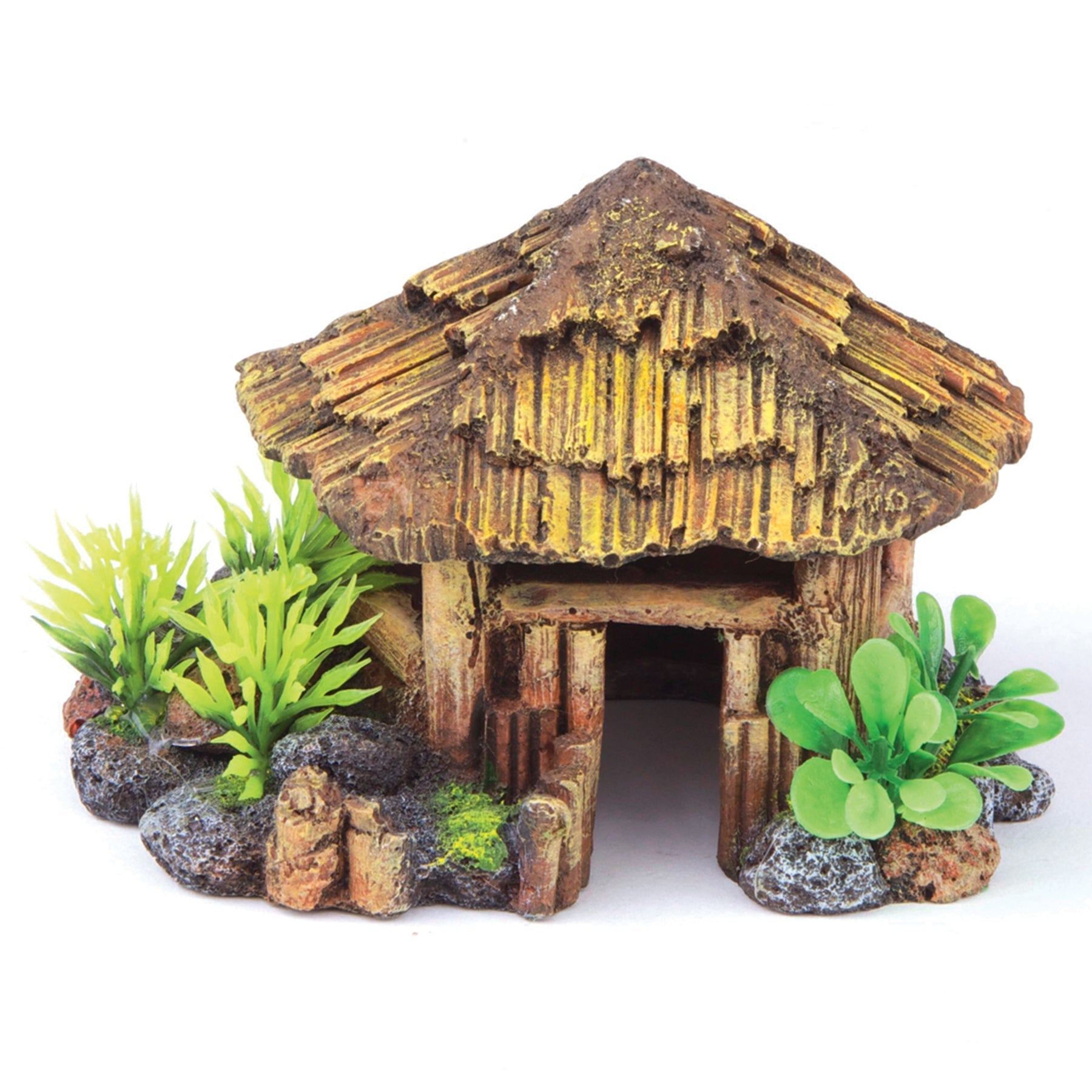 Kazoo Bali Hut With Plants Medium - Woonona Petfoods