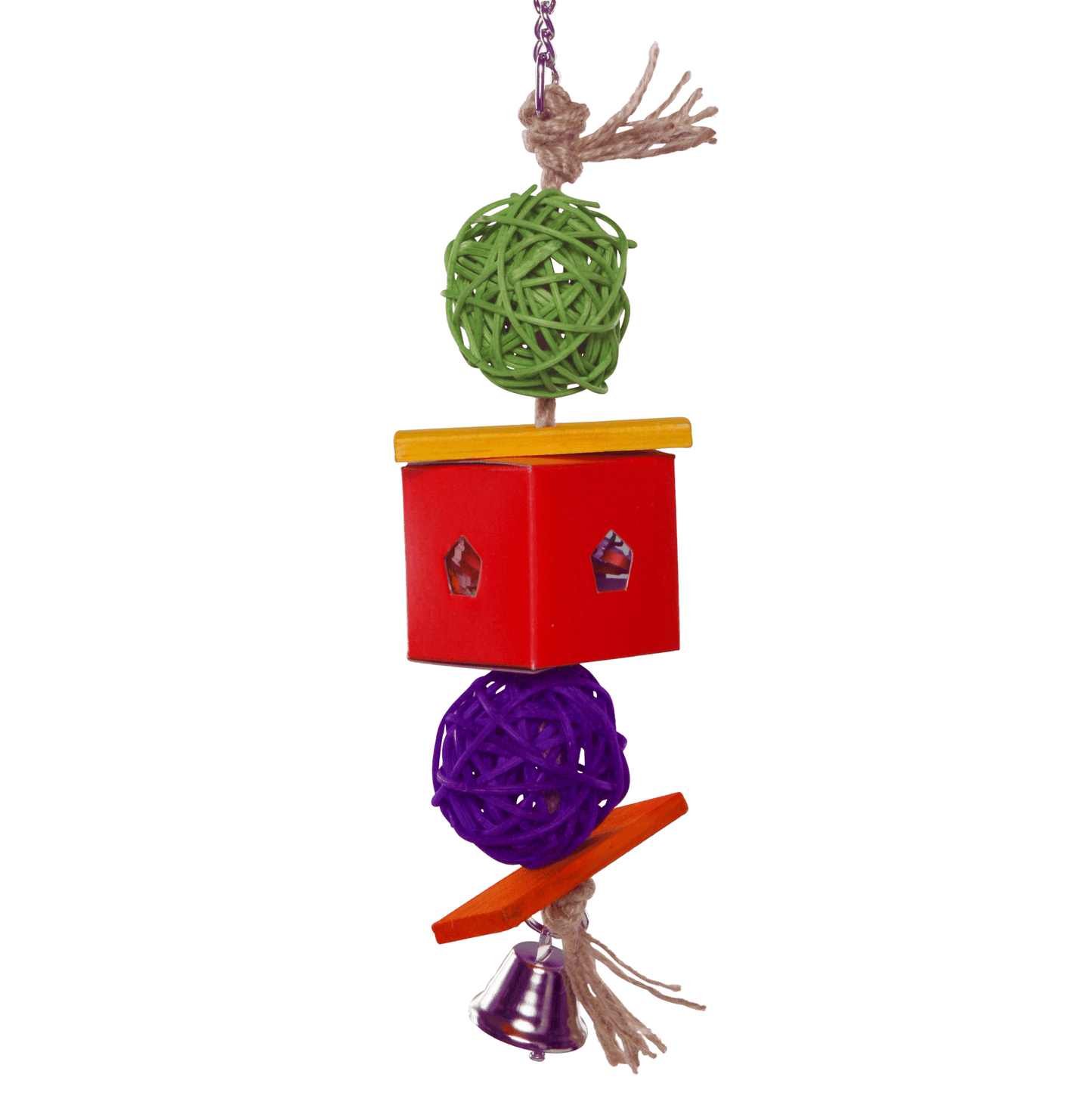 Kazoo Bird Toy Twin Ball & Cardboard Foraging Toy Small - Woonona Petfoods