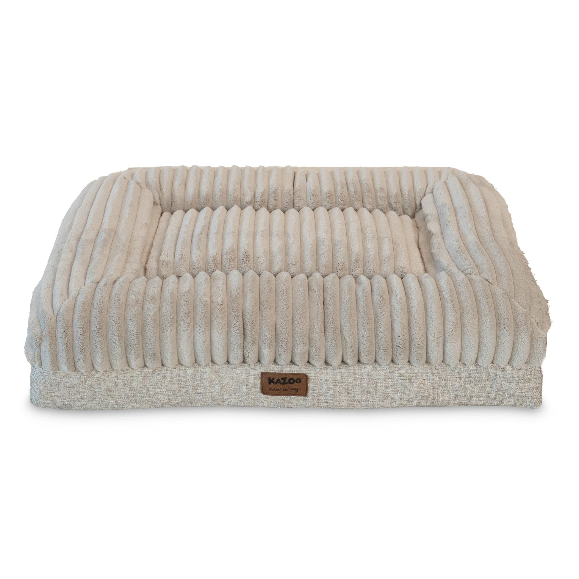 Kazoo Dog Bed Cloud Comfort Bed Beige - Woonona Petfoods
