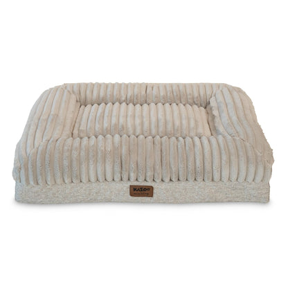 Kazoo Dog Bed Cloud Comfort Bed Beige - Woonona Petfoods