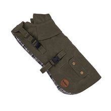 Kazoo Dog Coat Aussie Oilskin Olive - Woonona Petfoods