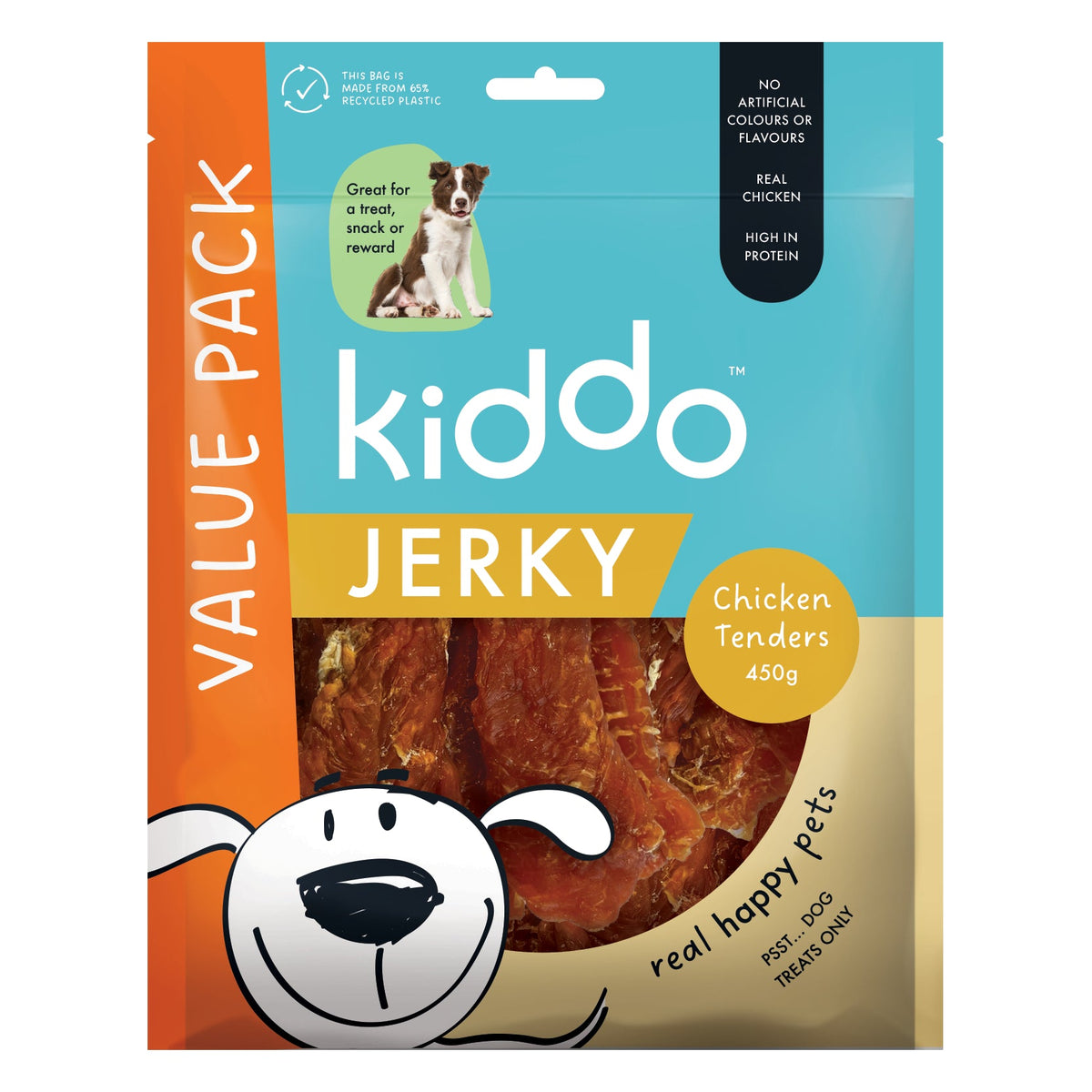 Kazoo KIDDO Dog Treat Chicken Jerky Tenders - Woonona Petfoods