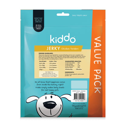 Kazoo KIDDO Dog Treat Chicken Jerky Tenders - Woonona Petfoods