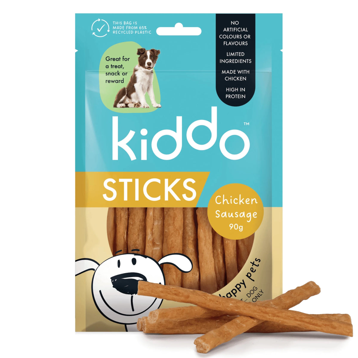 Kazoo KIDDO Dog Treat Chicken Sausage 90g - Woonona Petfoods
