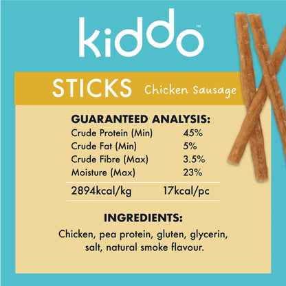 Kazoo KIDDO Dog Treat Chicken Sausage 90g - Woonona Petfoods