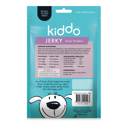 Kazoo KIDDO Dog Treat Duck Jerky Tenders - Woonona Petfoods